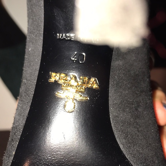 Prada Green and Black Suede Booties - Picture 2 of 6